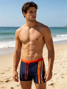 Men's boardshorts beach swim trunks casual comfortable quick dry swim shorts drawstrings