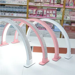 Nail half moon lamp eye protection U shaped LED desk light for nail salon beauty lighting tool