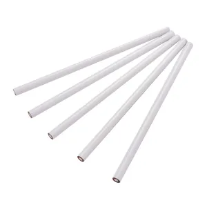 Detail view of 5 white nail art rhinestone pickup pencils, designed for precision placement.