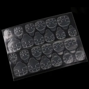 Transparante dubbelzijdige nagel gel lijm stickers voor neppe kunstnagels manicure