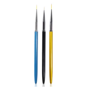 3-teiliges Nailart Linierpinsel Set für feine Details und präzise Nagelmalerei Kunst