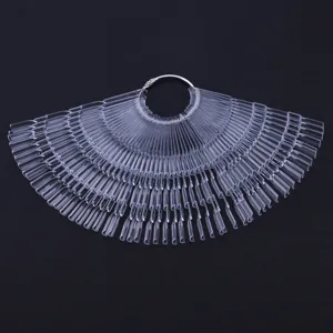 Transparante nagel display waaier 150 tips nagellak kleurenkaart manicure gereedschap