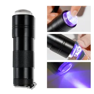 Mini siliconen nagel UV lamp draagbare pers fototherapie tool voor gel polish uitharding.