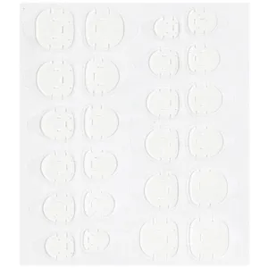 Onglets adhésifs transparents en gel pour faux ongles, autocollants double face ultra-minces.