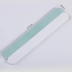 Professional double-sided nail file and buffer emery board for manicure care tools 177mm
