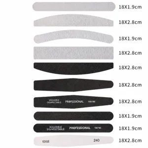 Professional nail file set double sided grit nail buffers 18cm manicure tools wholesale