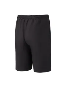 Men's casual black waffle knit shorts, comfortable summer beach wear for daily outdoor activities.