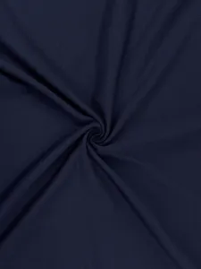 Dark blue athletic stretch knit fabric detail swatch, perfect for breathable activewear.