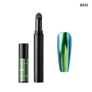 Nail cushion magic mirror powder pen chameleon mirror effect nail art sponge applicator tool
