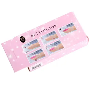 Nail protection covers anti-scratch plastic nail guard shields 10pcs per box for manicure.