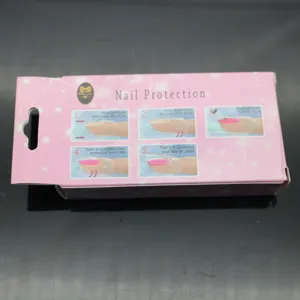 Nail protection cover box 10pcs manicure protector tool finger guard nail art accessory.