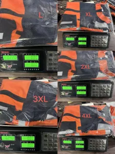 Men outdoor tactical reflective safety vest workwear multiple size warehouse detail show