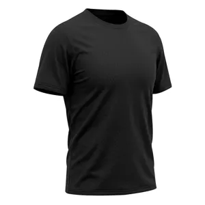 Close-up of black mesh short sleeve fabric, breathable texture, sportswear detail view.