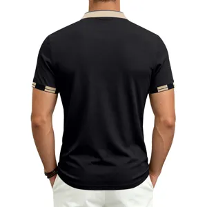 Camisa polo hombre manga corta sport golf parte superior transpirable vista detallada