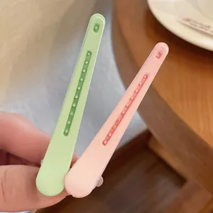 Set di mollette per capelli opache pastello a becco d'anatra, fermaglio semplice per donne e ragazze