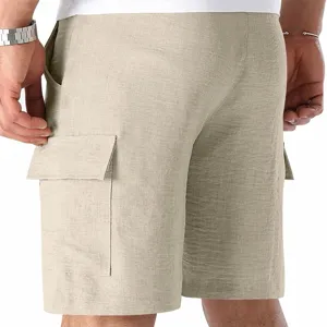 Shorts cargo casuales para hombre con bolsillos, ropa de playa cómoda y de secado rápido.