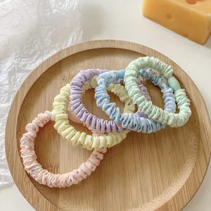 Elastici per capelli in tessuto a pois in stile coreano carino con alta elasticità