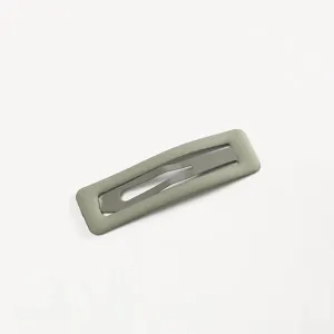 Fermaglio per capelli rettangolare opaco in metallo per donne styling quotidiano ed elegante