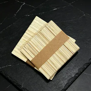 Natural wooden craft sticks for DIY handmade architectural models and ice lolly crafts.