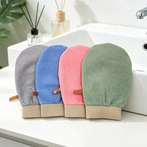 Peeling Duschhandschuh Badeschwamm doppelseitiger Körperpeeling Handschuh für die tägliche Dusche