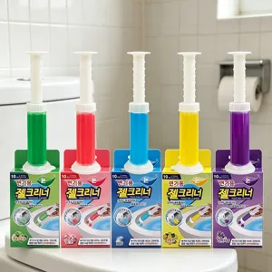 Detergente per WC Gel Timbro Fragranza Floreale Deodorante Strumento di Pulizia per Bagno Lunga Durata Con Tubo a Spinta In Scatola