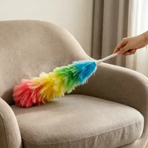 Bunter Staubwedel Haushalt Reinigungsbürste Flexible Mikrofaser Staubwedel Mit Kunststoffgriff Für Büro Zuhause Raum