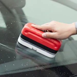 Car Glass Oil Film Cleaning Brush Multi Functional Decontamination Wipe Windshield Cleaning Tool Automotive Supplies