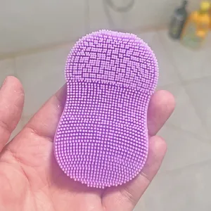 Mini siliconen gezichtsreiniger borstel zachte borstelharen gezichtsmassage meeëter verwijderaar