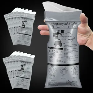 Einweg Notfall Urinbeutel 700ml tragbare Reise Toilette für Auto Outdoor Camping Notfall