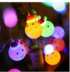 Christmas LED string lights snowman decorative lights holiday party home hanging lighting