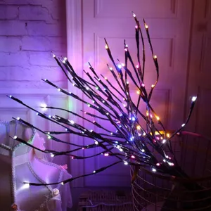 LED luces de ramas artificiales decoración de habitación romántica luz nocturna fondo creativo lámpara