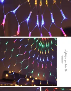 LED net lights for outdoor camping and garden fence holiday party decoration festive lighting