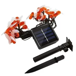 Outdoor Solar Bienen LED Lichterkette für Garten Hof Terrasse Feiertag Deko Beleuchtung.