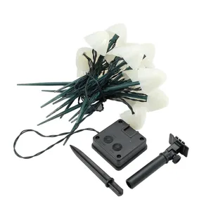 Solar LED mushroom string lights for outdoor garden lawn landscape decoration and festival lighting.