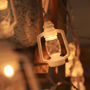 LED camping string lights retro kerosene lantern outdoor tent decorative atmosphere fairy lights