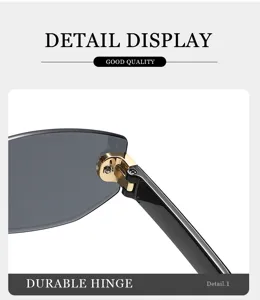 Primer plano detallado de la bisagra en gafas de sol vintage, accesorio elegante.
