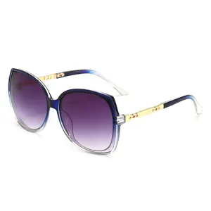 Women oversized gradient sunglasses fashion UV400 sun protection eyewear for daily wear outdoor