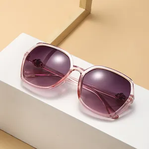 Damen Mode Quadratische Sonnenbrille Verlaufsgläser Strass Blume Elegante Retro Sonnenbrille Für Sonnenschutz Street Photography