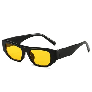 Retro kleine Sonnenbrille mit dicken Bügeln für Damen und Herren, Streetwear Sonnenbrille.