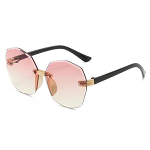 Gafas de Sol Poligono Sin Montura Ninos Degradado Colorido Ninos Ninas Gafas