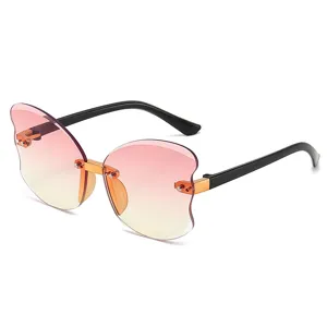 Children sunglasses UV protection stylish butterfly gradient lenses for boys and girls outdoor wear