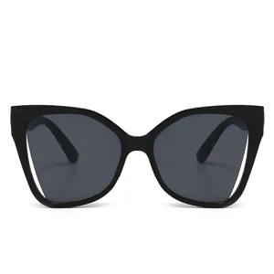 Fashion Oversized Butterfly Cat Eye Sunglasses For Women PC Frame AC Lens Hollow Design UV400 Beach Sun Glasses Fashion Eyewear