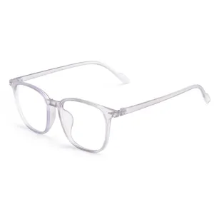 Occhiali da vista quadrati trasparenti luce blu, leggeri ed eleganti per uomo e donna.