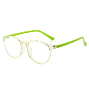 Kinderen Blauw Licht Blokkeren Bril Trendy Transparant PC Montuur Ovaal Rond Anti Oogvermoeidheid Computer Bril Voor Jongens Meisjes Dagelijkse Accessoires