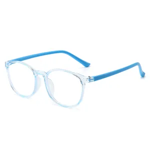 Kinderen anti blauw licht bril transparante montuur blauwe pootjes scherm bescherming