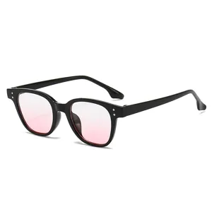 Vintage Quadratische Sonnenbrille Für Herren Damen Mode Retro PC Rahmen AC Linse UV400 Schutz Metallnieten Sonnenbrille Streetstyle Brillen