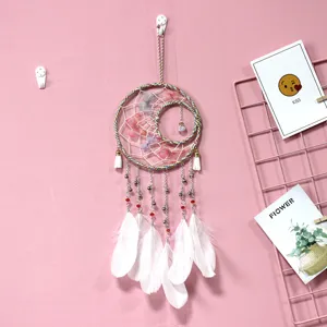 Creative Butterfly Sun Moon Dream Catcher Wall Hanging Decor Feather Tassels Girl Room Ornament Birthday Gift