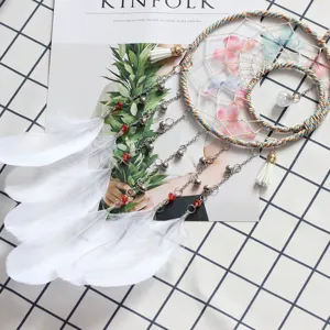 Creative butterfly sun moon dream catcher wall hanging decor for girl room window birthday gift