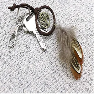 Atrapasueños pluma llavero coche colgante bolso decoración estilo bohemio elegante