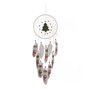 Kerstboom Dromenvanger Wanddecoratie Veren Kwast Ornament Festieve Woondecoratie Woonkamer Muurdecoratie